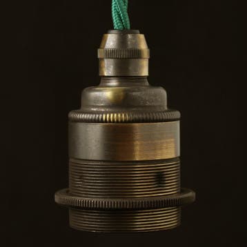 Fitting Overton Brushed Antique E27, Nieuw