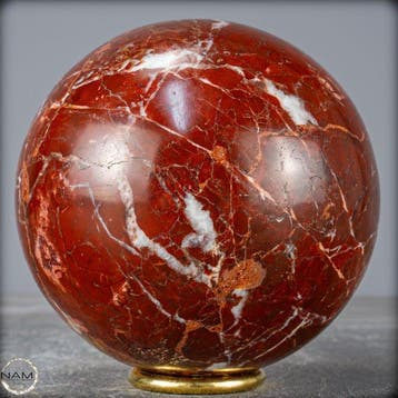 Natuurlijk zeldzame rode jaspis-kwarts Sphere, Himalaya-