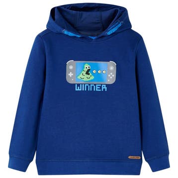 vidaXL Kindertrui met capuchon 116 donkerblauw, Verzenden, Nieuw