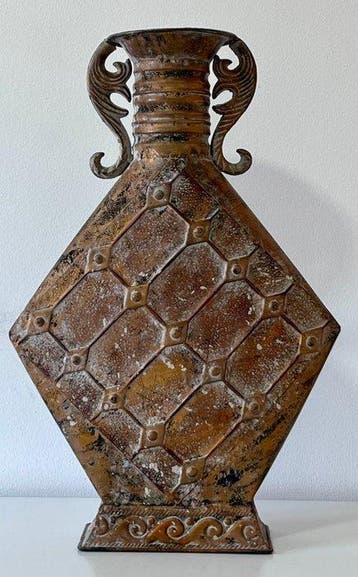 Vaas - IJzer - Grote metalen decoratie