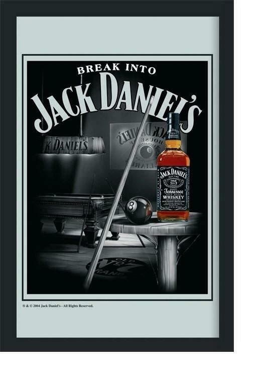 Break into Jack Daniel's spiegel, Huis en Inrichting, Woonaccessoires | Spiegels, Nieuw, Verzenden