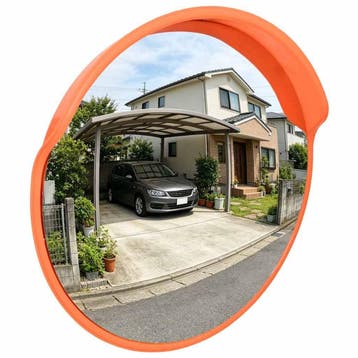 vidaXL Buiten Convex Verkeersspiegel Oranje Ø30 cm, Verzenden, Nieuw
