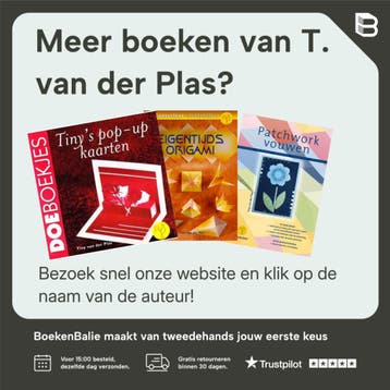 Theezakjes vouwen & borduren op papier / Hobbyboeken, Verzenden, Gelezen, T. van der Plas