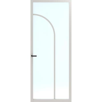 Cando Binnendeur Elegant Flow 88x211,5 (Wit, Blankglas), 80 tot 100 cm, Binnendeur, Nieuw, Ophalen of Verzenden
