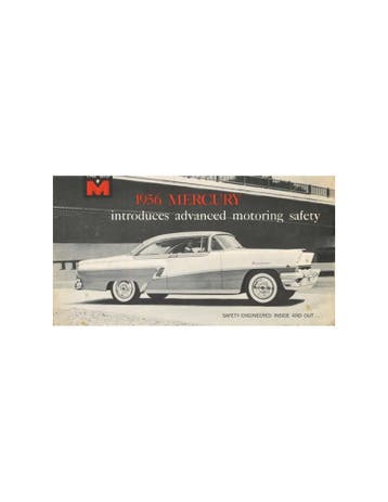 1956 MERCURY PROGRAMMA BROCHURE ENGELS, Nieuw, Author
