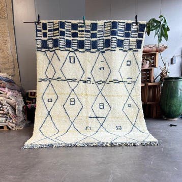 Berber, Abstract modern Marokkaans Mrirt-wol tapijt -, Nieuw
