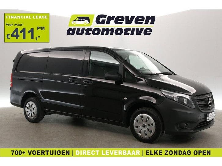 Mercedes-Benz Vito 114 CDI Lang | Airco | Camera | Cruise, Auto's, Bestelauto's, Handgeschakeld, Diesel, Zwart, Mercedes-Benz