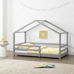 [en.casa] Kinderbed Knätten met uitvalbeveiliging 90x200 cm, Verzenden, Nieuw