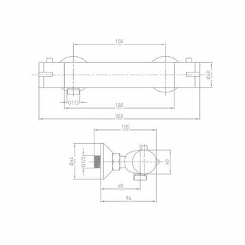 Douchekraan Thermostatisch Move Waterbesparend en, Ophalen of Verzenden, Nieuw