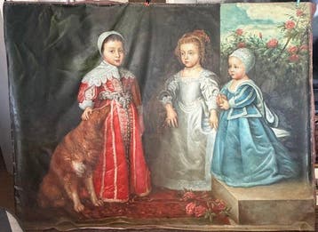 Sir Antony van Dyck (1599-1641) Manner Of - The Three Eldest