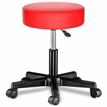 Rolkruk kunstleer Rood 360° draaibaar (Kantoor inrichting), Verzenden, Nieuw in verpakking