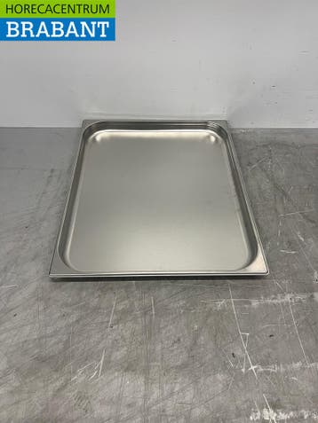 RVS Blanco 2/1 GN – Gastronorm Bak 40 mm Horeca, Ophalen of Verzenden, Nieuw zonder verpakking