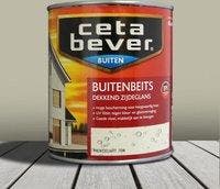 Cetabever dekkende buitenbeits - 0,75 liter - mergelwit, Doe-het-zelf en Verbouw, Verf, Beits en Lak, Wit, Nieuw, Verzenden