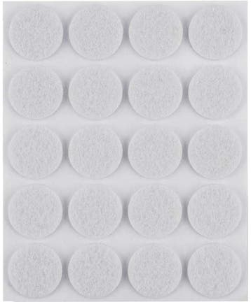 Zelfklevende viltjes rond – Wit – 20 mm – 20 stuks, Ophalen of Verzenden, Nieuw