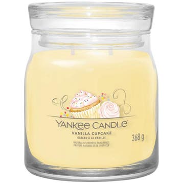 Yankee Candle Vanilla Cupcake Signature Medium Jar - 368gr, Ophalen of Verzenden, Nieuw, Overige typen