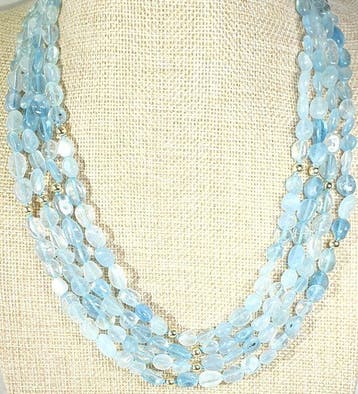 Aguamarina NATURAL - Beschermingssymbool - Sluiting Zilver