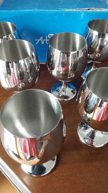AMC Art design - Kelk (6) - roestvrij staal 18/10 - Servies
