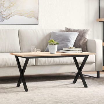 vidaXL Salontafelpoten X-frame 80x40x43 cm staal, Verzenden, Nieuw