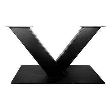Stalen V tafelpoot 120 x 60 x 73 cm (5 x 15 cm) - Zwart, Ophalen of Verzenden, Nieuw