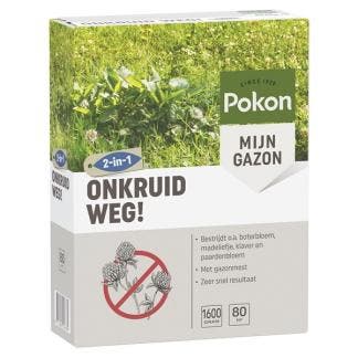 Pokon Onkruid Weg | Gazon | 80 m² (Korrels, 1600 gram), Verzenden, Nieuw