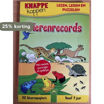 Lezen,Leren en Puzzelen Dierenrecords 4007148002510, Boeken, Verzenden, Gelezen