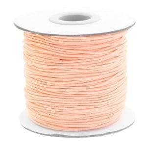 3 meter gekleurd elastiek draad 1 mm – Peach Puff, Ophalen of Verzenden, Nieuw, Draad