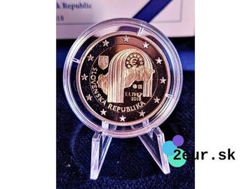 Slowakije. 2 Euro 2018 Slovak Republic Proof