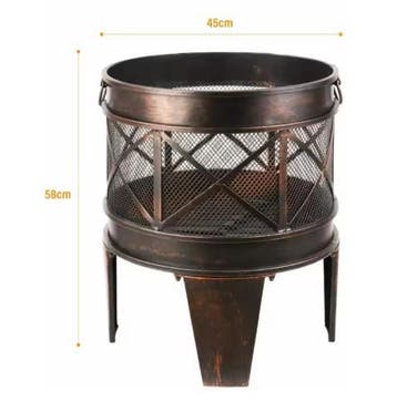 Vuurmand met Vonkbescherming en Handgrepen – Tuin BBQ Haard, Verzenden, Nieuw