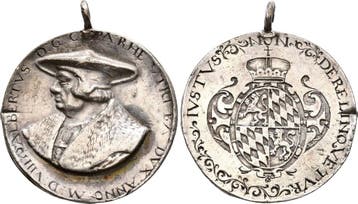 Zilver medaille von F Hagenauer o J, 1527 Bayern: Augsbur..., Verzenden
