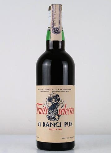 1902 Josep Monmany, Fruits Selectes Vi Ranci Pur (124 years), Nieuw