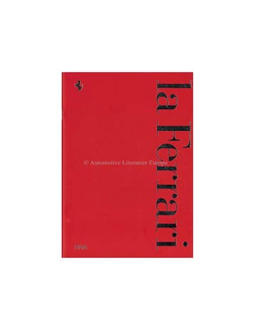 1998 FERRARI LA FERRARI BROCHURE ITALIAANS | ENGELS, Nieuw, Ferrari, Author