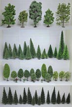Noch H0 - Modeltreinlandschap (56) - Diverse bomen en, Nieuw
