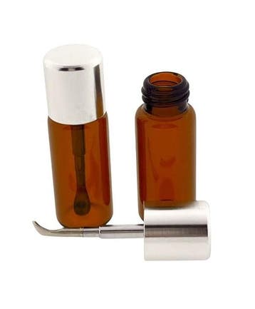 Teletoot doseer potje - bruin glas     Mini glazen potje, Ophalen of Verzenden, Nieuw