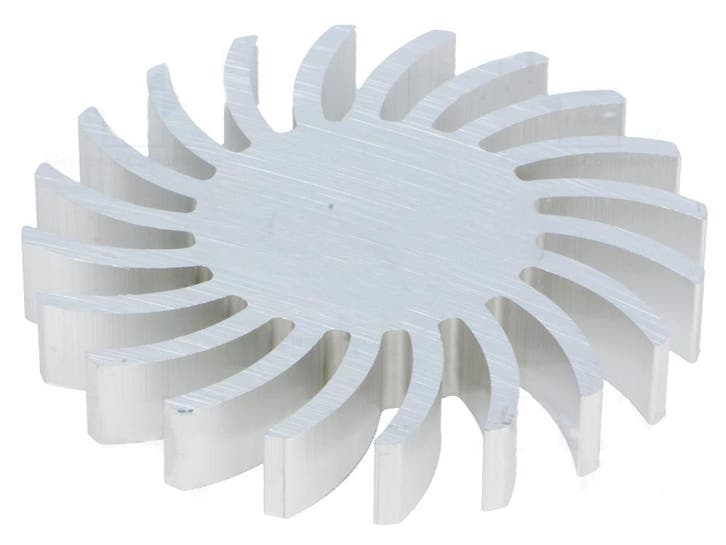 LED heatsink - Koellichaam - 2.28K/W - 70mm - Aluminium, Auto-onderdelen, Verlichting, Ophalen of Verzenden