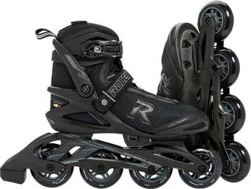 Roces Icon 80 - Inline skates - 4x80mm wielen - Zwart - Maat, Verzenden, Nieuw