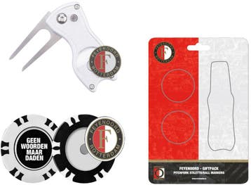 Feyenoord Pitchfork Met 2 Ball Markers (Spellen), Ophalen of Verzenden, Nieuw