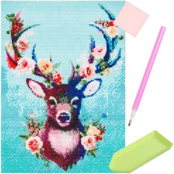 Malatec Diamond Painting Hert – Ontspan en Creëer Natuurl, Ophalen of Verzenden, Nieuw