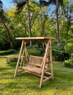 Schommelbank | Teakhout | Gratis bezorging! |, Tuin en Terras, Ophalen of Verzenden, Nieuw, Teakhout, Schommelbank