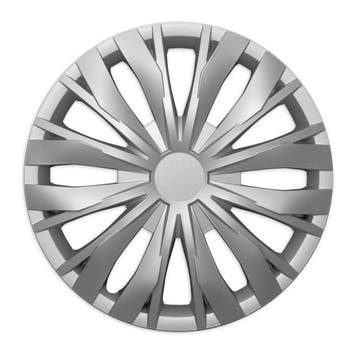 Wieldoppen 14 inch - Lion zilver - wieldoppenset, Auto diversen, Wieldoppen, Verzenden, Nieuw