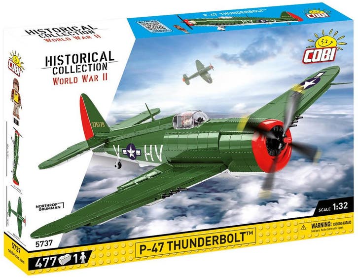 COBI  5737 P-47 Thunderbolt (Leger bouwsets, Modelbouwsets), Kinderen en Baby's, Speelgoed | Bouwstenen, Nieuw, Verzenden