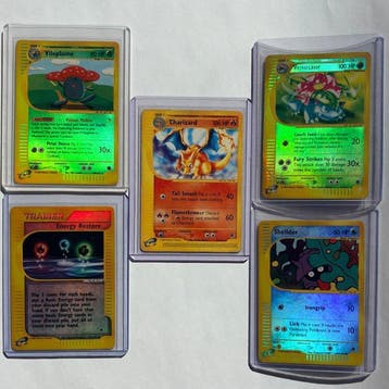 Pokémon - 5 Card - Charizard, Venusaur, Vileplume, Shellder,, Nieuw