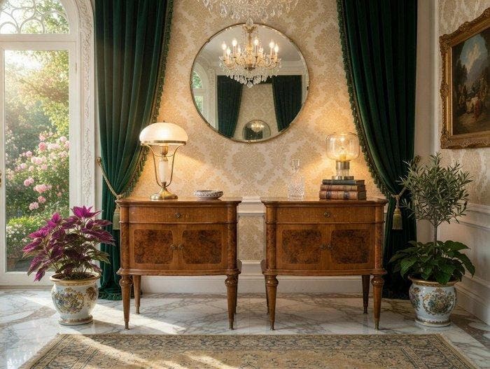 Nachtkastje (2) - Wortelnotenhout - Art Deco, Antiek en Kunst, Curiosa en Brocante