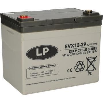Landport EVX12039 scootmobiel accu – 12V 39Ah AGM per stuk, Ophalen of Verzenden, Nieuw