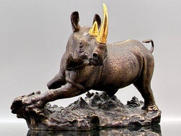 Franklin Mint - sculptuur, Thunder of the Plains - 16 cm -