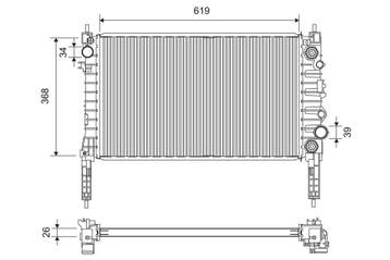 Radiateur o.a: Chevrolet, Opel, Vauxhall - Trax, Mokka, Ophalen of Verzenden, Nieuw, Chevrolet