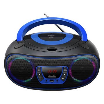 Cd-speler | Denver | FM (Bluetooth, Led, USB, AUX, Blauw), Verzenden, Nieuw