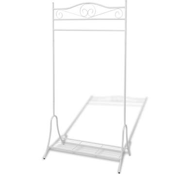 vidaXL Kledingrek staal wit, Kleding | Dames, Kledingrekken, Verzenden, Nieuw
