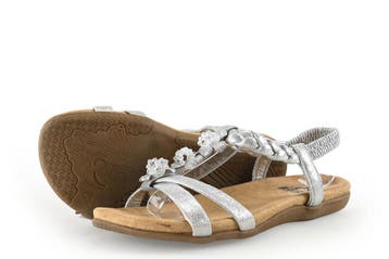 2go Fashion Sandalen in maat 37 Zilver, Overige kleuren, Verzenden, Zo goed als nieuw, 2go Fashion