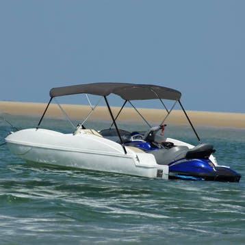vidaXL Biminitop 3-boogs 183x196x137 cm antracietkleurig, Verzenden, Nieuw