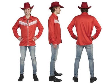 Rode Cowboy Linedancer blouse, Ophalen of Verzenden, Nieuw